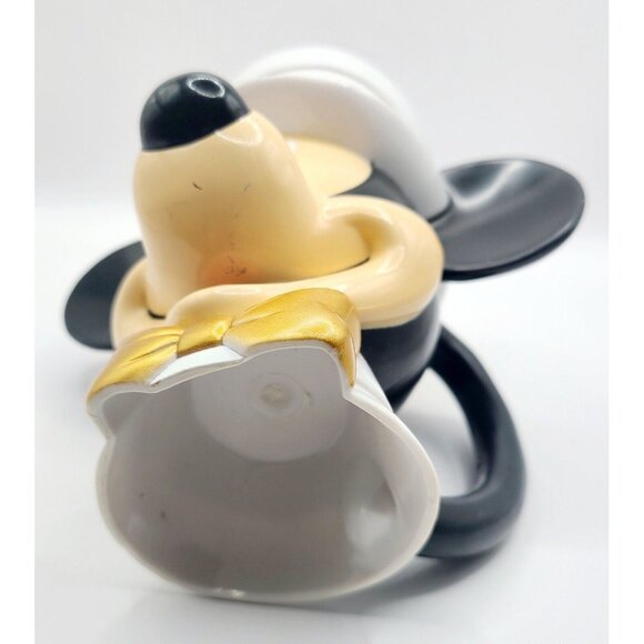 Disney Mickey Mouse Mug Cup Attached Flip Lid Microwave Dishwasher Safe Vintage - Picture 9 of 9
